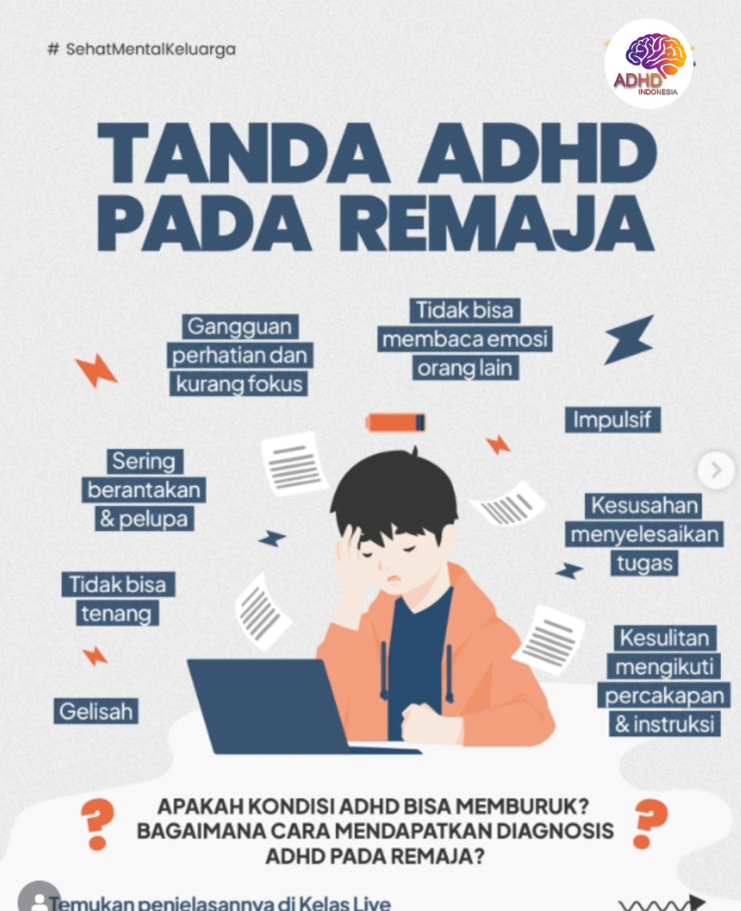 Screening ADHD Non-Diagnostik: Edukasi Awal bagi Orang Tua di Kabupaten Brebes
