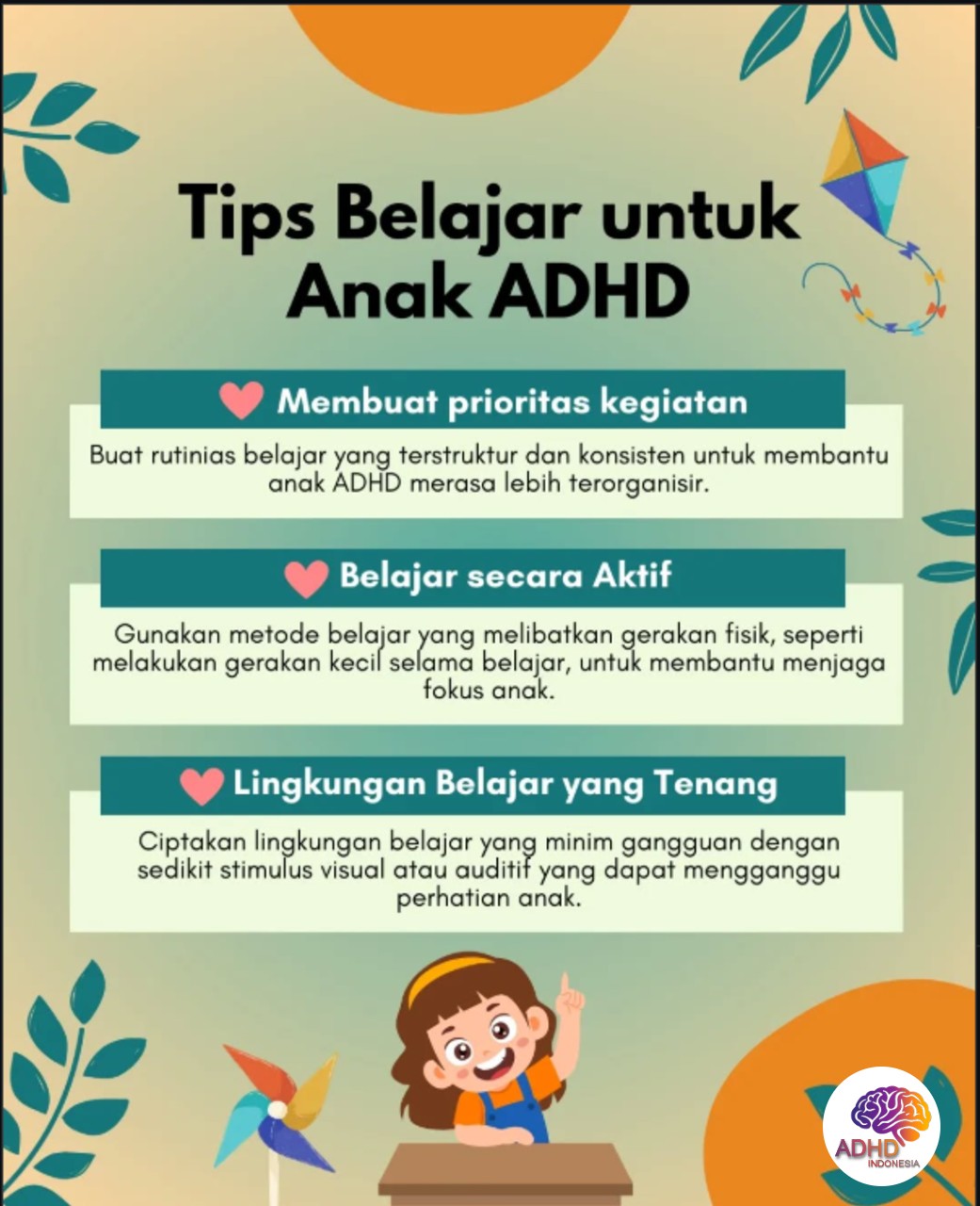 Strategi Belajar yang Cocok untuk Anak ADHD di Kabupaten Brebes